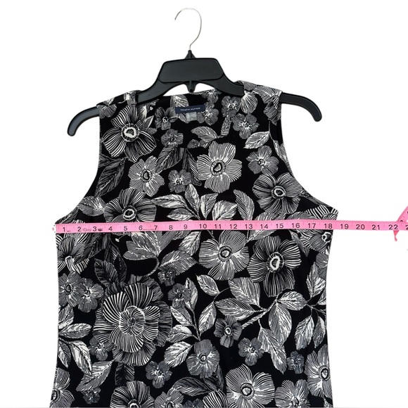 Tommy Hilfiger Floral Black and Off White Sleeveless Dress - Picture 8 of 8
